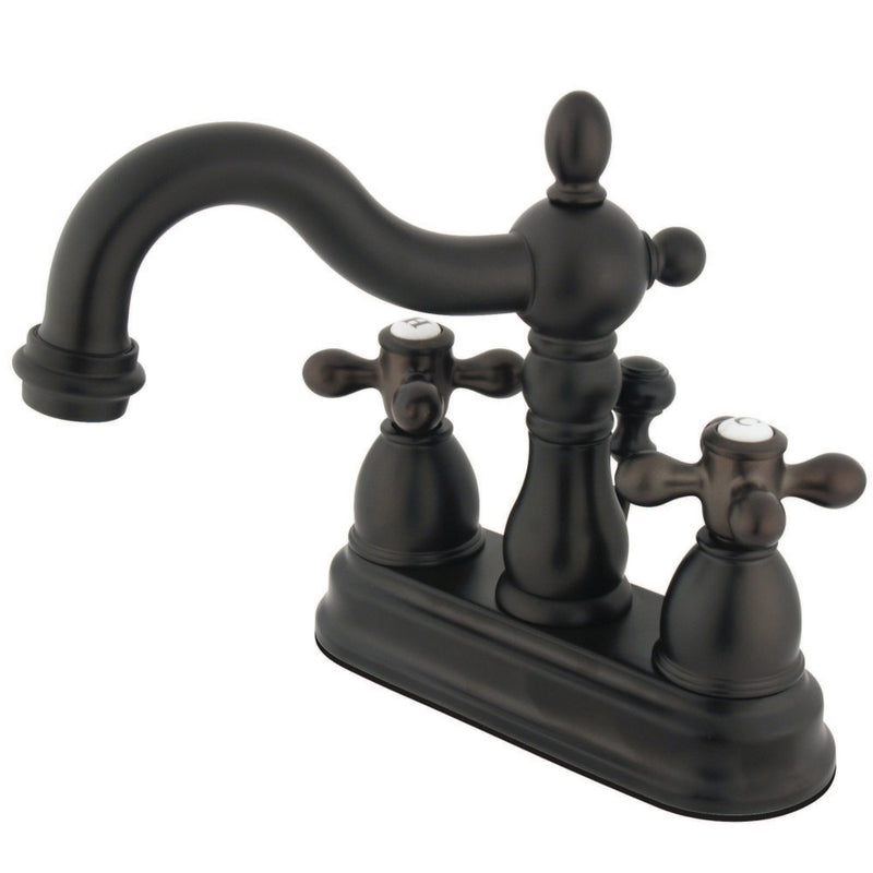 Kingston Brass KB1605AX Heritage 4 in. Centerset Bathroom Faucet, Oil Rubbed Bronze - BNGBath