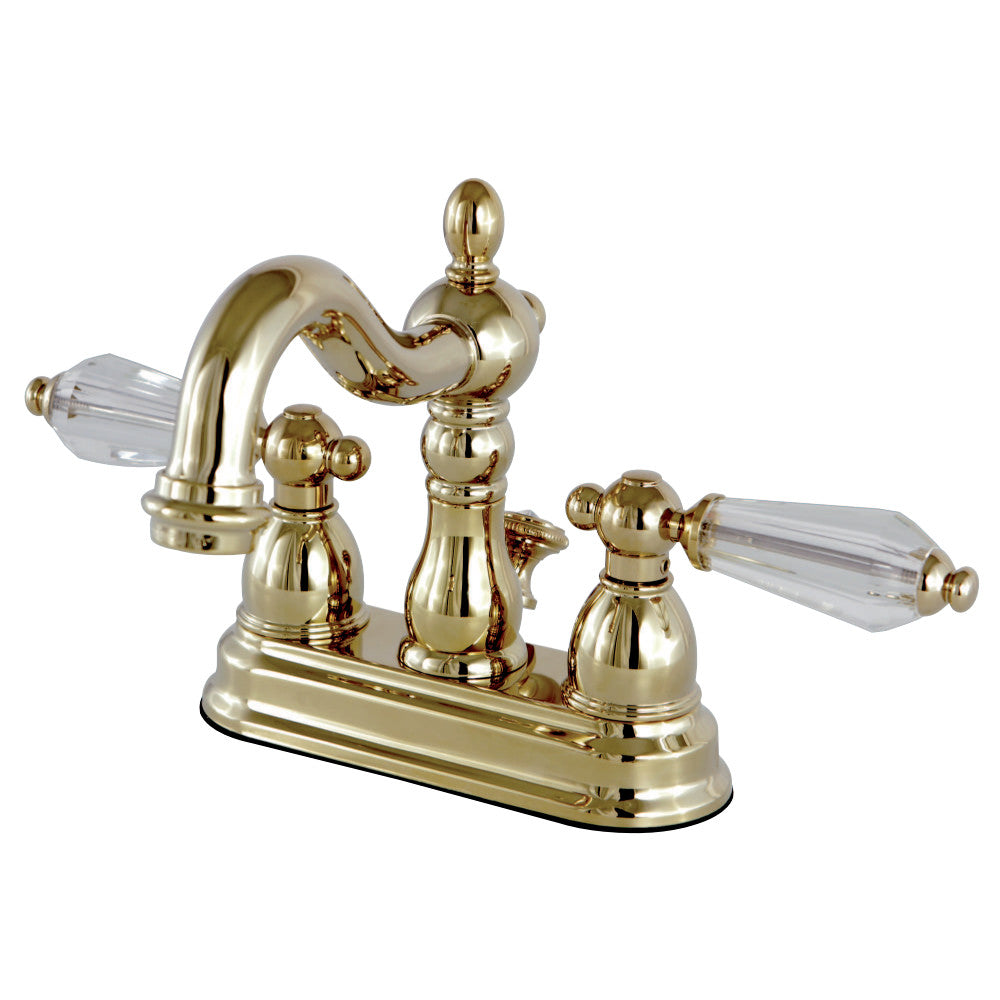 Kingston Brass KS1602WLL 4 in. Centerset Bathroom Faucet, Polished Brass - BNGBath