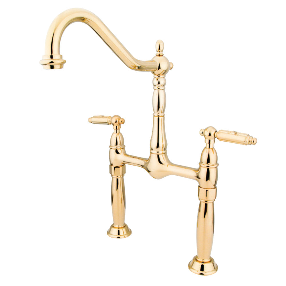 Kingston Brass KS1072GL Vessel Sink Faucet, Polished Brass - BNGBath
