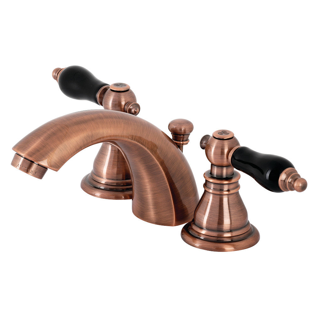 Kingston Brass KB956AKL Duchess Widespread Bathroom Faucet with Plastic Pop-Up, Antique Copper - BNGBath