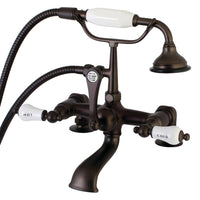 Thumbnail for Aqua Vintage AE207T5 Vintage 7-Inch Tub Faucet with Hand Shower, Oil Rubbed Bronze - BNGBath