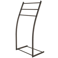 Thumbnail for Kingston Brass SCC8255 Pedestal Steel Construction Towel Rack, Oil Rubbed Bronze - BNGBath
