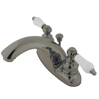 Thumbnail for Kingston Brass KB7648PL 4 in. Centerset Bathroom Faucet, Brushed Nickel - BNGBath