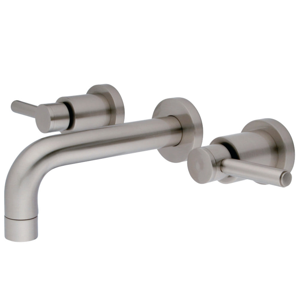 Kingston Brass KS8128DL Concord 2-Handle Wall Mount Bathroom Faucet, Brushed Nickel - BNGBath