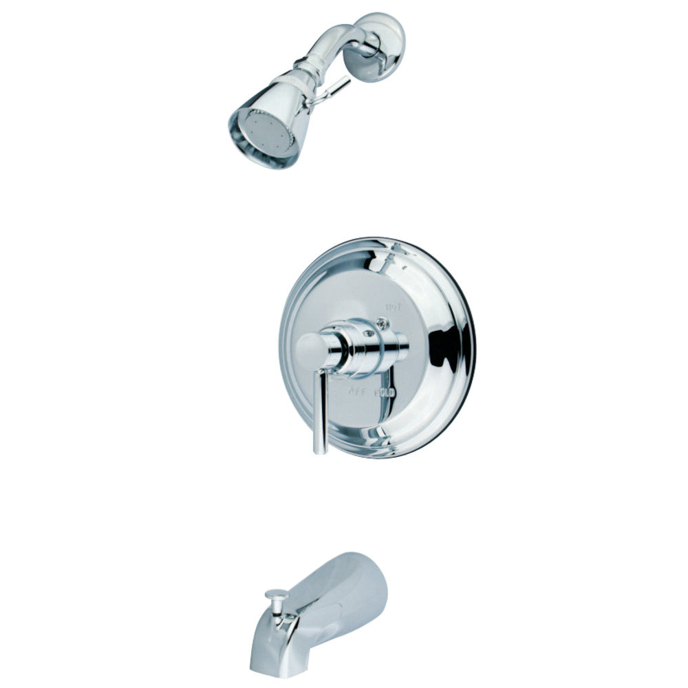 Kingston Brass KB2631DLT Concord Tub & Shower Faucet (Valve Not Included), Polished Chrome - BNGBath