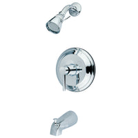 Thumbnail for Kingston Brass KB2631DLT Concord Tub & Shower Faucet (Valve Not Included), Polished Chrome - BNGBath