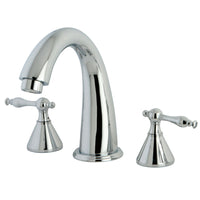 Thumbnail for Kingston Brass KS2361NL Naples Roman Tub Faucet, Polished Chrome - BNGBath