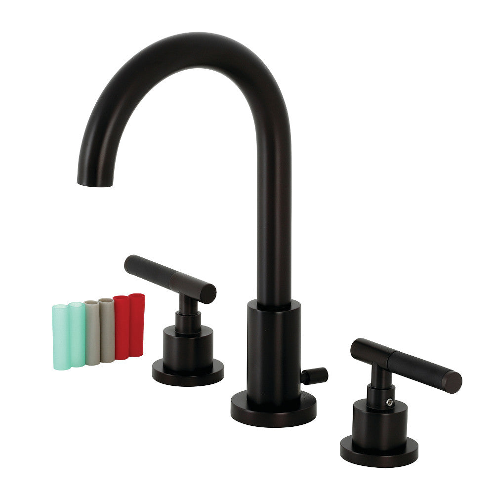 Fauceture FSC8925CKL Kaiser Widespread Bathroom Faucet with Brass Pop-Up, Oil Rubbed Bronze - BNGBath