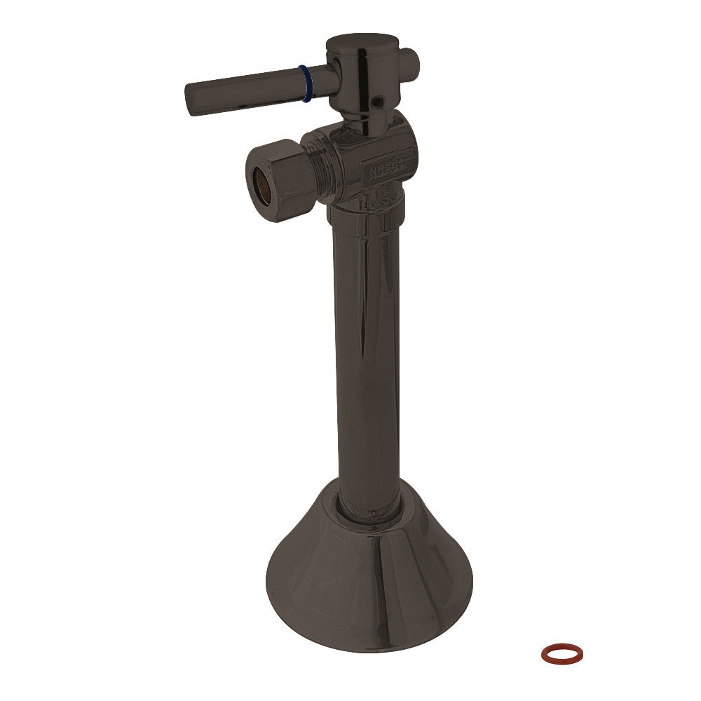 Kingston Brass CC83205DL 1/2" Sweat x 3/8" OD Comp Angle Shut-Off Valve with 5" Extension, Oil Rubbed Bronze - BNGBath