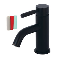 Thumbnail for Fauceture LS8220DKL Kaiser Single-Handle Bathroom Faucet with Push Pop-Up, Matte Black - BNGBath