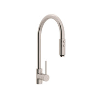 Thumbnail for ROHL Pirellone Side Lever Pulldown High Spout Kitchen Faucet - BNGBath