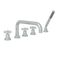 Thumbnail for ROHL Lombardia 5-Hole Deck Mount Tub Filler with U-Spout - BNGBath