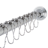 Thumbnail for Kingston Brass SCC2711 Adjustable Shower Rod and Shower Ring Set, Polished Chrome - BNGBath