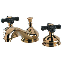 Thumbnail for Kingston Brass KS1162PKX Duchess Widespread Bathroom Faucet with Brass Pop-Up, Polished Brass - BNGBath