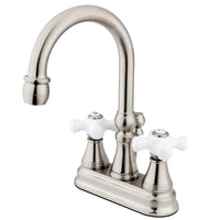 Thumbnail for Kingston Brass KS2618PX 4 in. Centerset Bathroom Faucet, Brushed Nickel - BNGBath