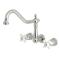 Thumbnail for Kingston Brass KS1281PX Wall Mount Kitchen Faucet, Polished Chrome - BNGBath