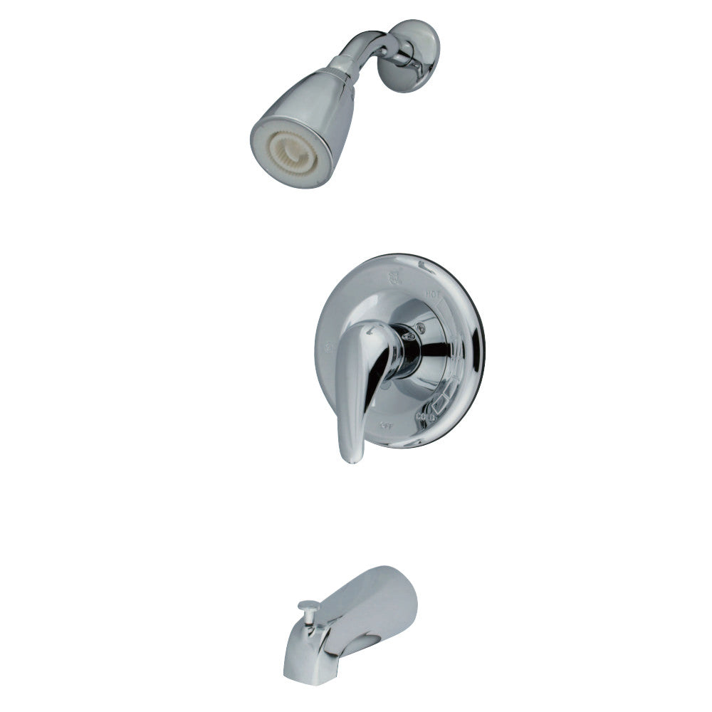 Kingston Brass KB1631LL Tub and Shower Faucet, Polished Chrome - BNGBath