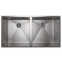 Thumbnail for ROHL Forze Double Bowl Stainless Steel Kitchen Sink - BNGBath