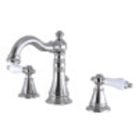 Thumbnail for Fauceture FSC1979PL English Classic Widespread Bathroom Faucet, Polished Nickel - BNGBath