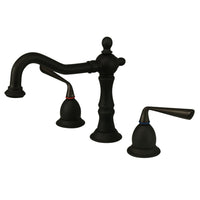Thumbnail for Kingston Brass KS1975ZL 8 in. Widespread Bathroom Faucet, Oil Rubbed Bronze - BNGBath
