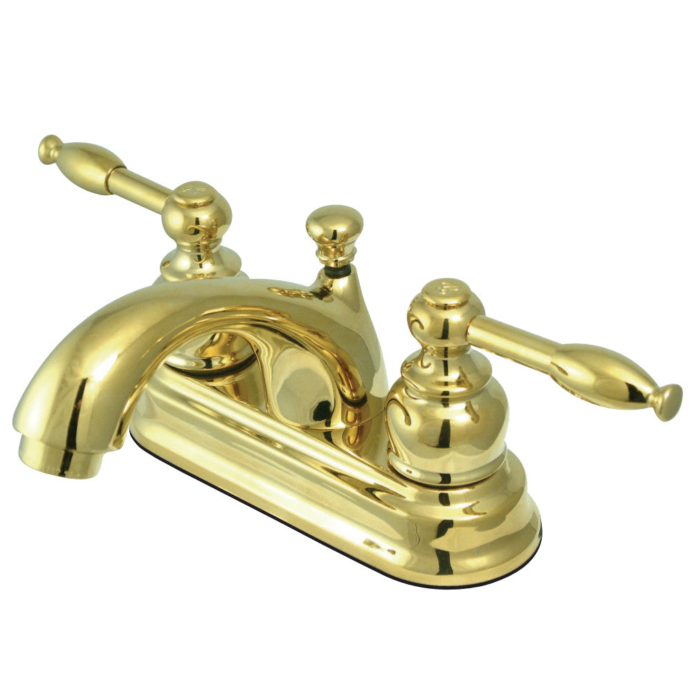 Kingston Brass KB2602KL 4 in. Centerset Bathroom Faucet, Polished Brass - BNGBath