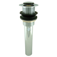 Thumbnail for Kingston Brass EV8001 Push Pop-Up Drain without Overflow Hole, 22 Gauge, Polished Chrome - BNGBath