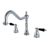 Thumbnail for Kingston Brass KB1791PKLLS Widespread Kitchen Faucet, Polished Chrome - BNGBath