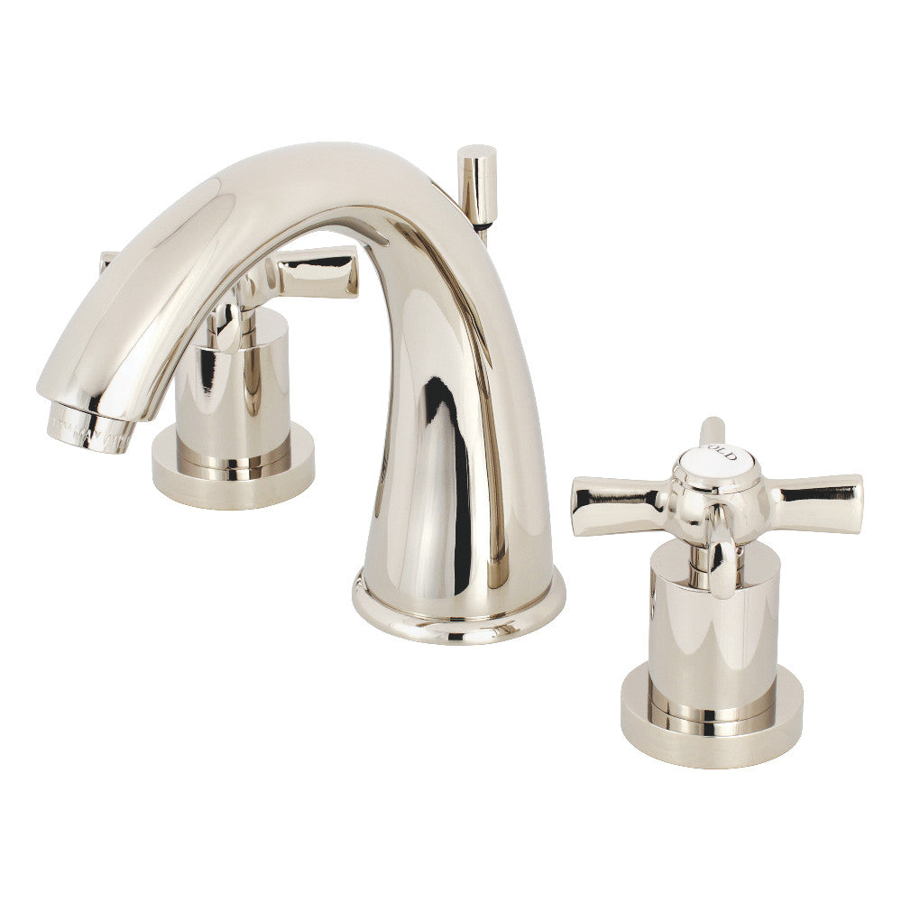 Kingston Brass KS2966ZX 8 in. Widespread Bathroom Faucet, Polished Nickel - BNGBath