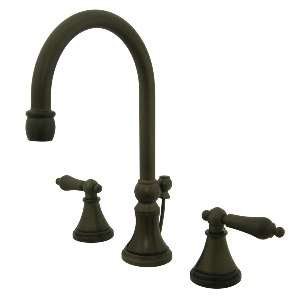 Kingston Brass KS2985AL 8 in. Widespread Bathroom Faucet, Oil Rubbed Bronze - BNGBath