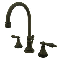 Thumbnail for Kingston Brass KS2985AL 8 in. Widespread Bathroom Faucet, Oil Rubbed Bronze - BNGBath