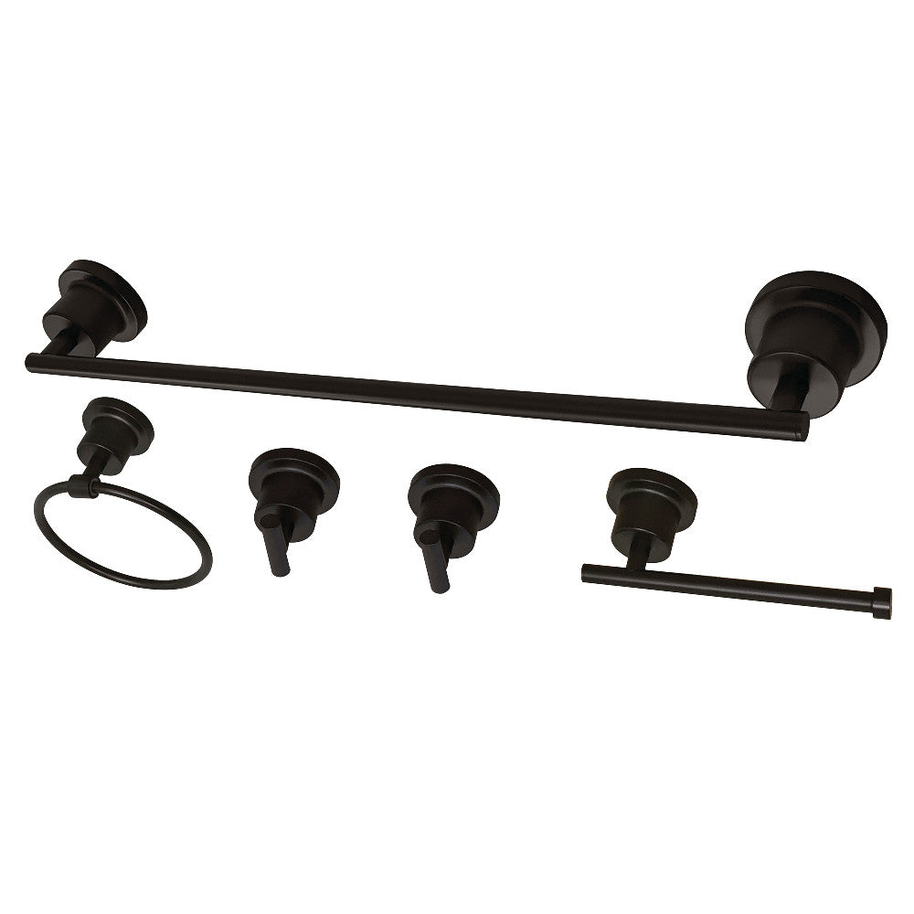 Kingston Brass BAH8212478ORB Concord 5-Piece Bathroom Accessory Set, Oil Rubbed Bronze - BNGBath