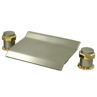 Thumbnail for Kingston Brass KS2249AR Milano Roman Tub Faucet, Brushed Nickel/Polished Brass - BNGBath