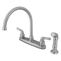 Thumbnail for Kingston Brass GKB798SP Magellan Centerset Kitchen Faucet, Brushed Nickel - BNGBath