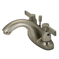 Thumbnail for Kingston Brass KB8648NDL 4 in. Centerset Bathroom Faucet, Brushed Nickel - BNGBath