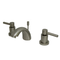 Thumbnail for Kingston Brass KS2958DL Mini-Widespread Bathroom Faucet, Brushed Nickel - BNGBath