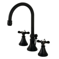 Thumbnail for Kingston Brass KS2980BEX Essex Widespread Bathroom Faucet with Brass Pop-Up, Matte Black - BNGBath