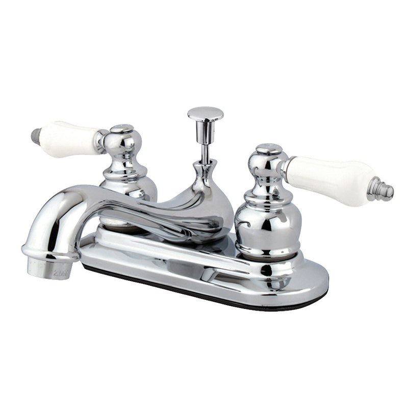 Kingston Brass KB601PL Restoration 4 in. Centerset Bathroom Faucet, Polished Chrome - BNGBath
