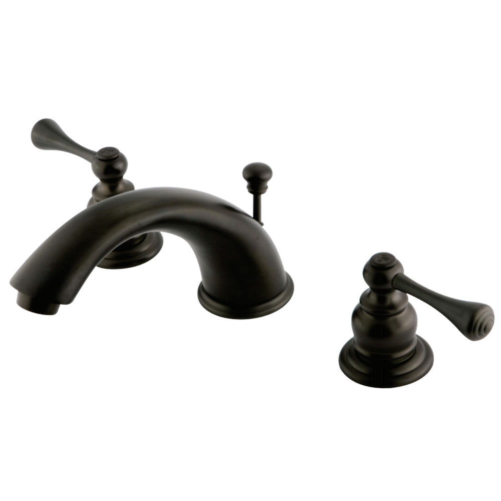 Kingston Brass KB3975BL 8 in. Widespread Bathroom Faucet, Oil Rubbed Bronze - BNGBath