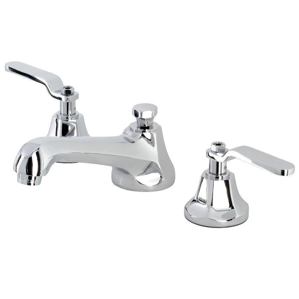 Kingston Brass KS4461KL Whitaker Widespread Bathroom Faucet with Brass Pop-Up, Polished Chrome - BNGBath