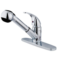 Thumbnail for Kingston Brass GKB6701LLSP Water Saving Legacy Pull-out Kitchen Faucet, Polished Chrome - BNGBath