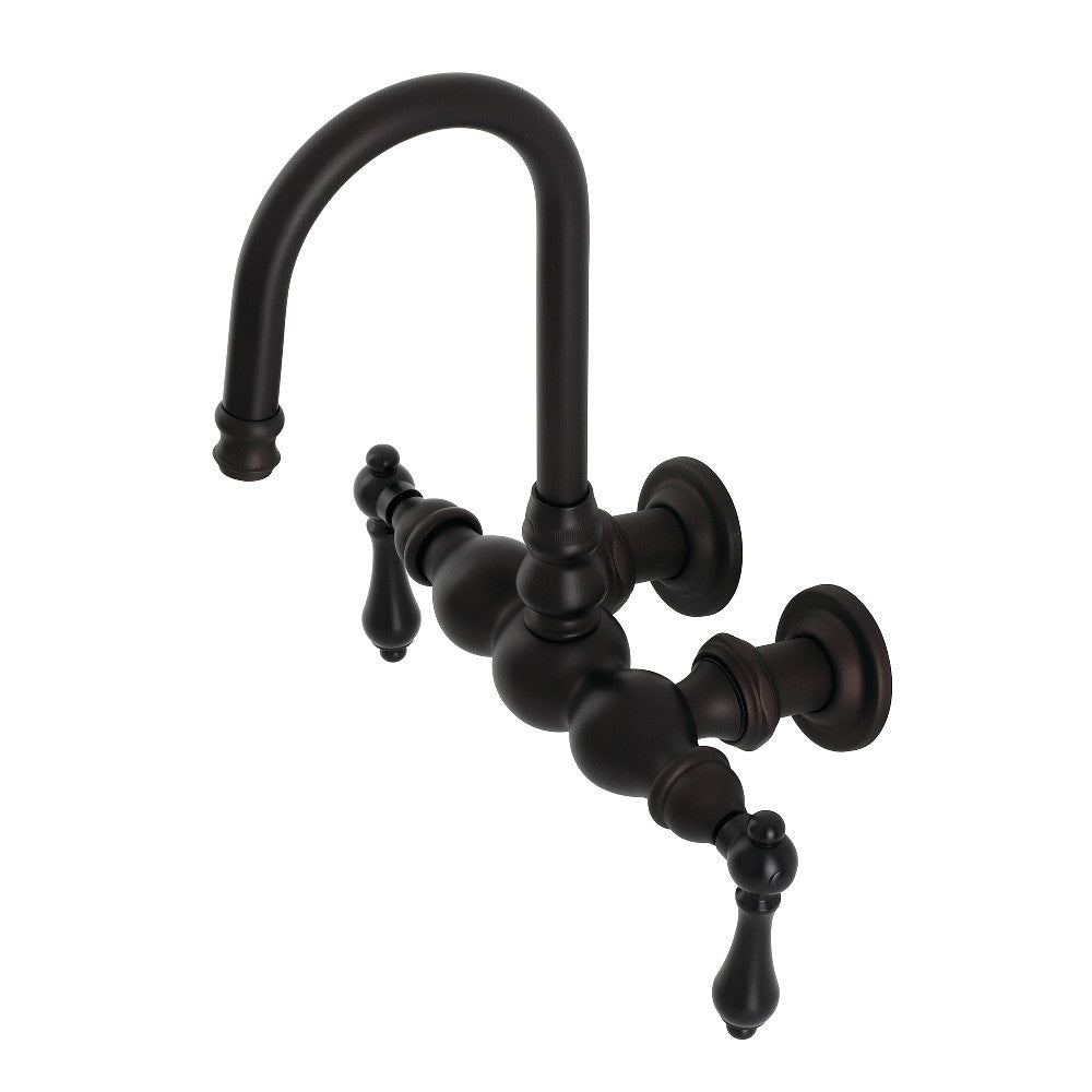 Kingston Brass CA1T5 Vintage 3-3/8" Tub Wall Mount Clawfoot Tub Faucet, Oil Rubbed Bronze - BNGBath
