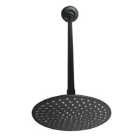 Thumbnail for Kingston Brass K236K20 Trimscape 7-3/4 Inch Showerhead with 17 in. Ceiling Mount Shower Arm, Matte Black - BNGBath