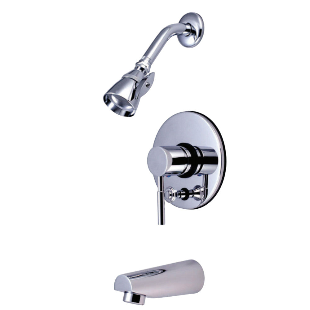 Kingston Brass KB86910DL Concord Tub & Shower Faucet, Polished Chrome - BNGBath