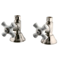 Thumbnail for Kingston Brass CCK44158PX Straight Stop Shut Off Valve, Brushed Nickel - BNGBath