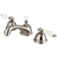 Thumbnail for Kingston Brass CC33L8 8 to 16 in. Widespread Bathroom Faucet, Brushed Nickel - BNGBath