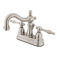 Thumbnail for Kingston Brass KS1608NL 4 in. Centerset Bathroom Faucet, Brushed Nickel - BNGBath