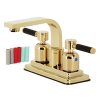 Thumbnail for Kingston Brass KB8462DKL Kaiser 4-Inch Centerset Bathroom Faucet, Polished Brass - BNGBath