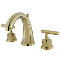 Thumbnail for Kingston Brass KS2962CML 8 in. Widespread Bathroom Faucet, Polished Brass - BNGBath