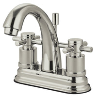 Thumbnail for Kingston Brass KS8618DX 4 in. Centerset Bathroom Faucet, Brushed Nickel - BNGBath