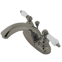 Thumbnail for Kingston Brass GKB7648PL 4 in. Centerset Bathroom Faucet, Brushed Nickel - BNGBath